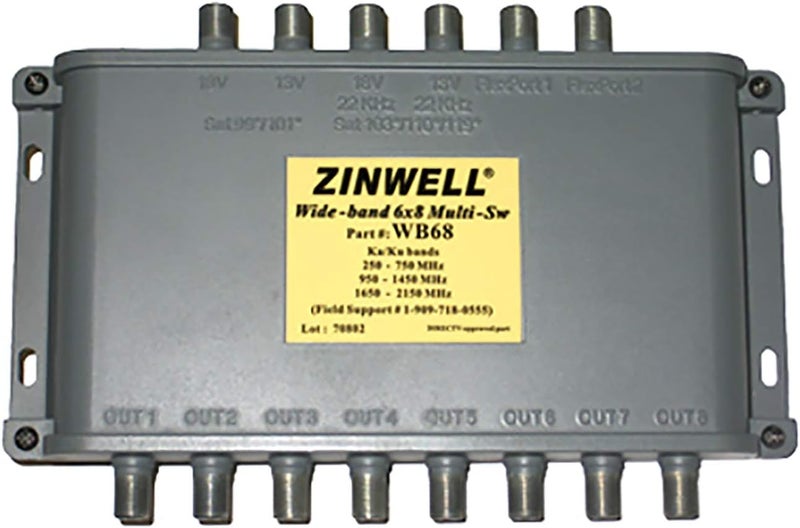 DIRECTV 6x8 Multiswitch With Weather Boot [ms6x8wb] - Image 1